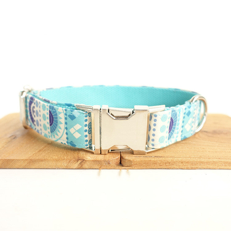 DoggyCollar LightBlue Flower