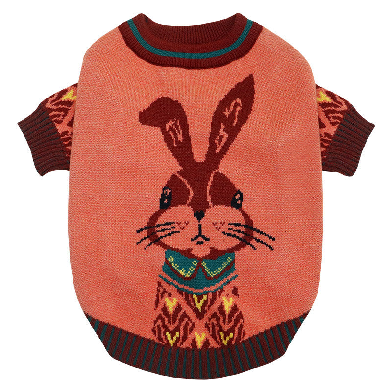 DoggySweater Red Bunny