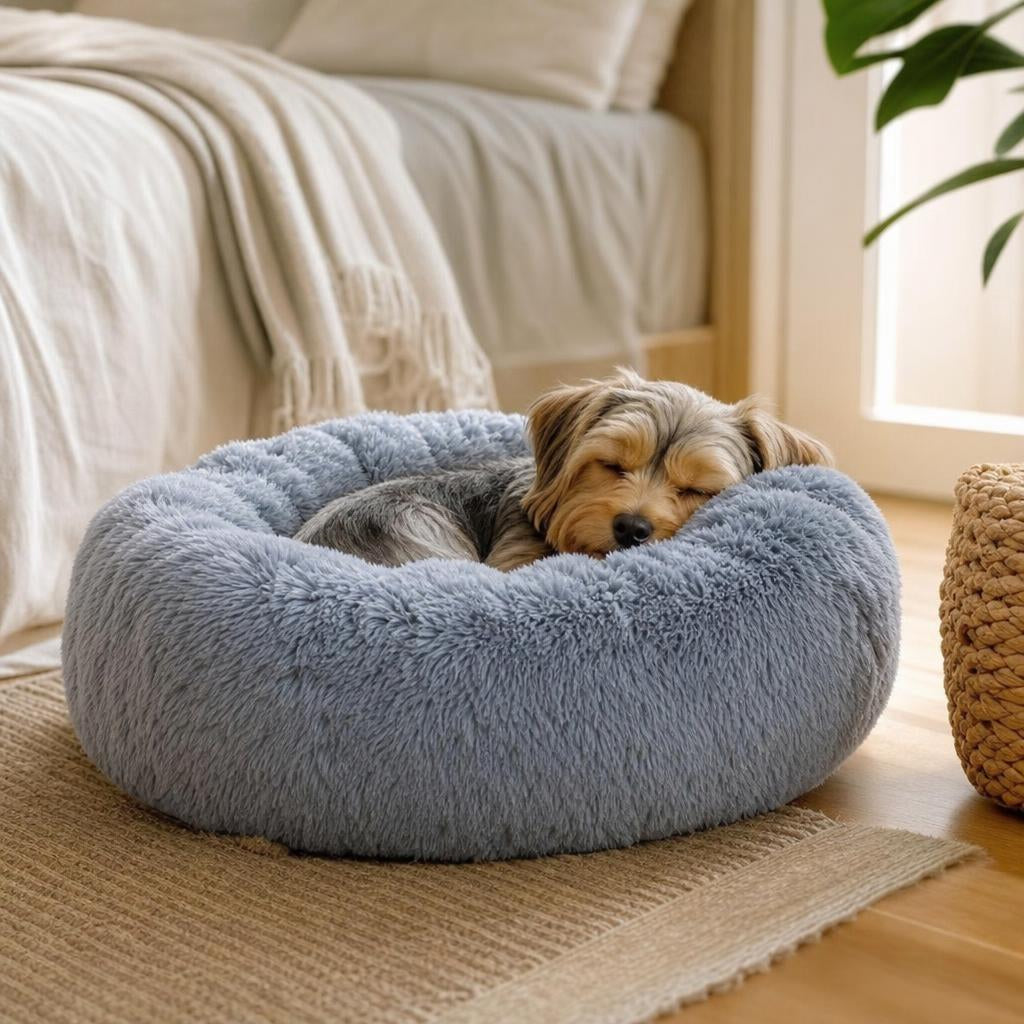 Dog sleeping on DoggyBed Cozy Plush