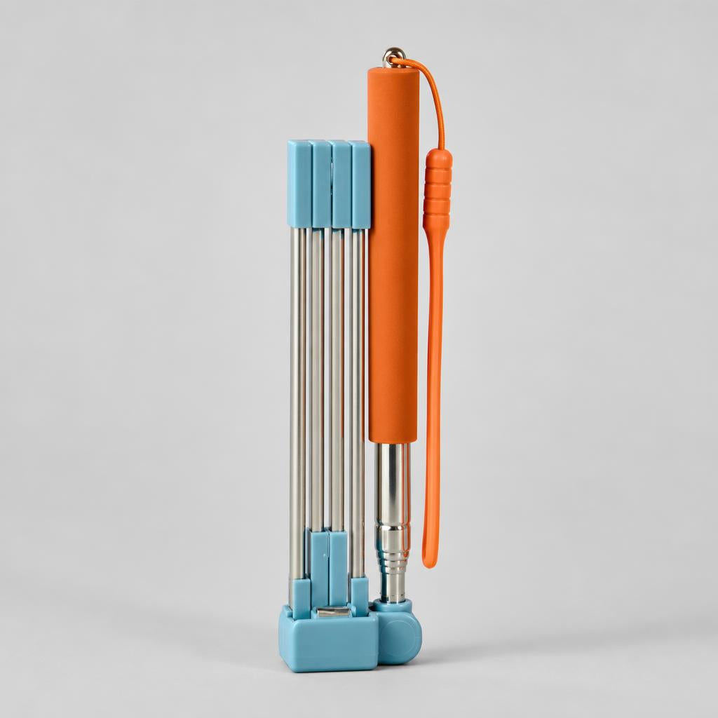 PoopStick folded, compact and portable